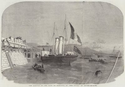 The Arrival of the King of Sardinia in The Vivid at Dover by Edwin Weedon
